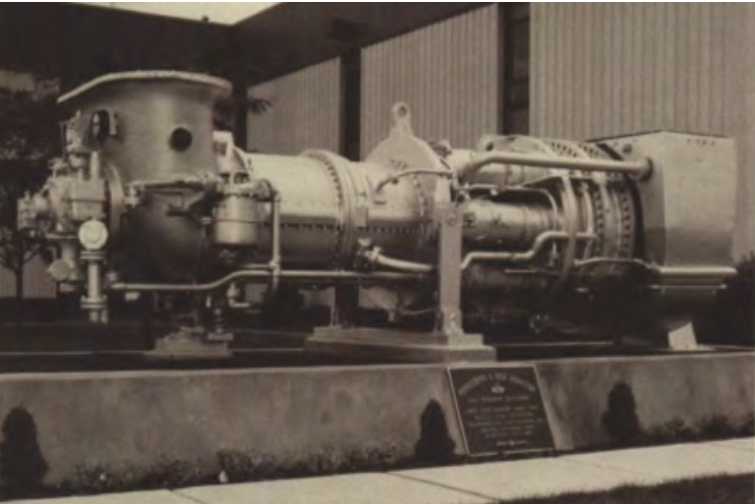 Belle Isle gas turbine conservata a Schenectady (foto General Electric per ASME)